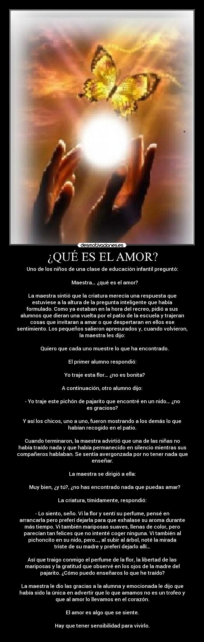 ¿QUÉ ES EL AMOR? -