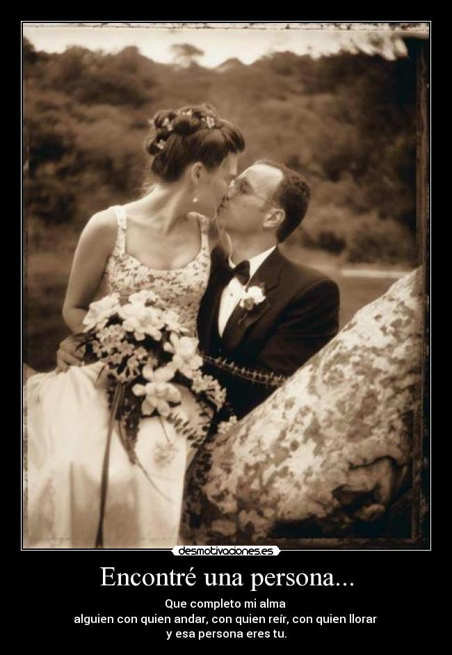 Encontré una persona... -