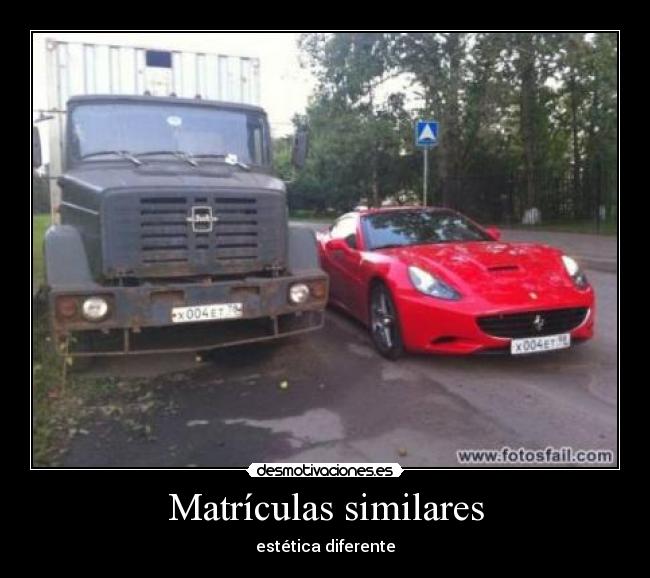 Matrículas similares - 