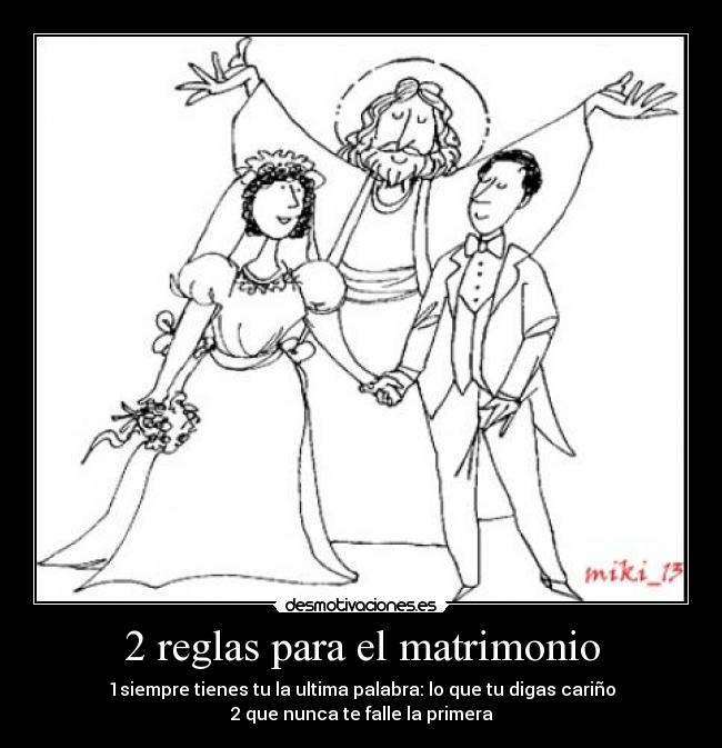 2 reglas para el matrimonio - 