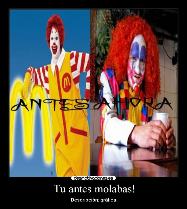 Tu antes molabas! - Descripción: gràfica