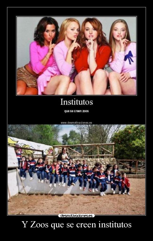 Y Zoos que se creen institutos -