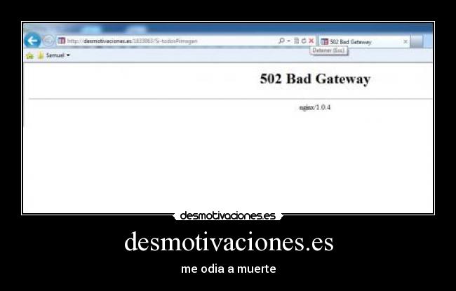 desmotivaciones.es - me odia a muerte