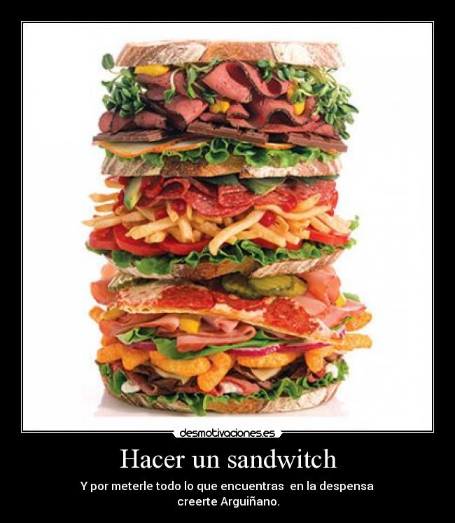 Hacer un sandwitch -