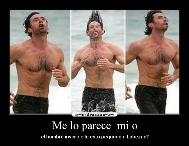 Me lo parece  mi o - el hombre invisible le esta pegando a Lobezno?