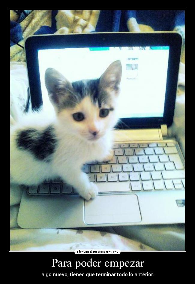 Para poder empezar -