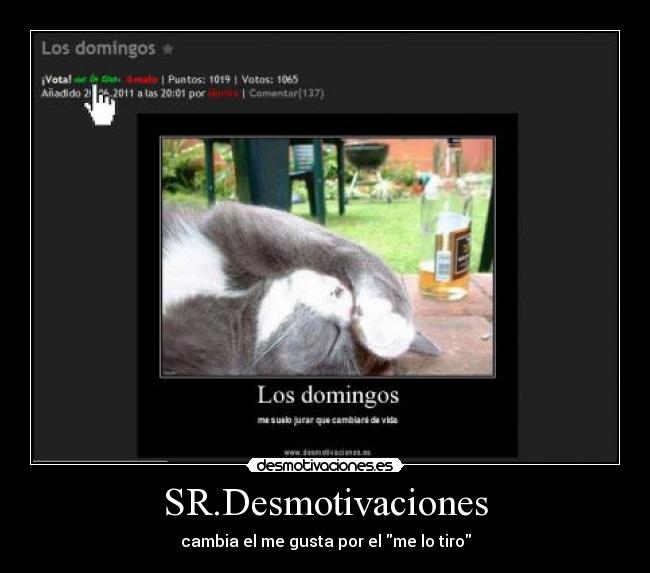 SR.Desmotivaciones - cambia el me gusta por el me lo tiro