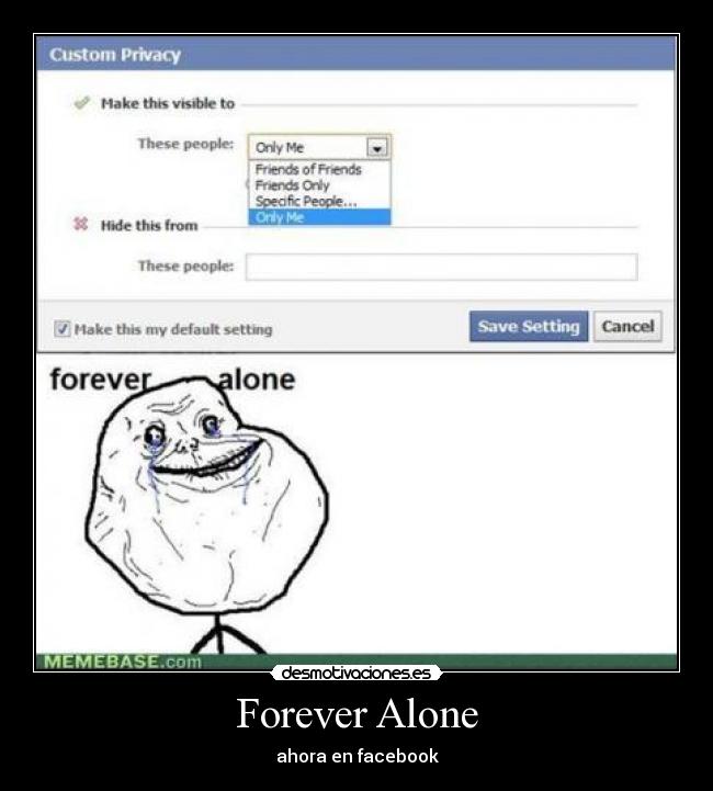 Forever Alone - ahora en facebook