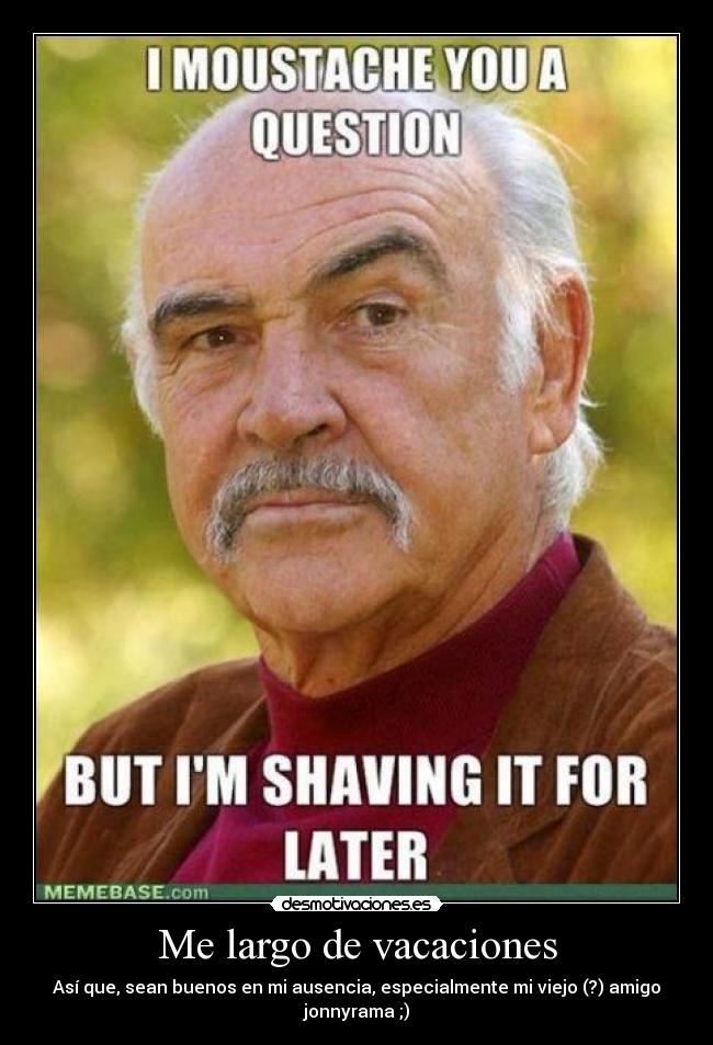Me largo de vacaciones -