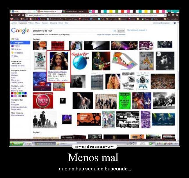 Menos mal - que no has seguido buscando...