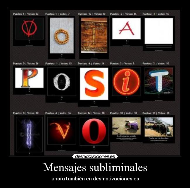 Mensajes subliminales - 