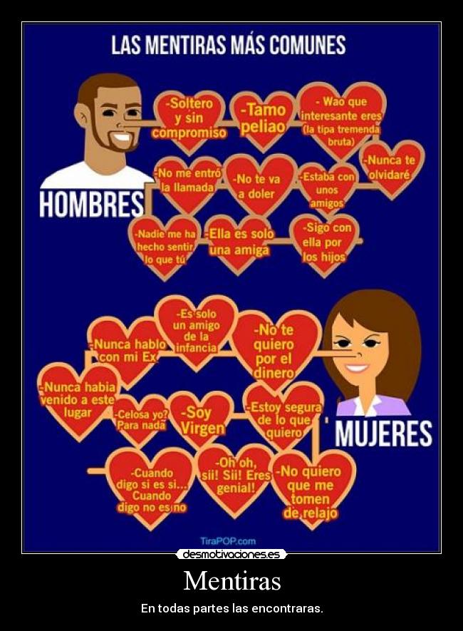 Mentiras - En todas partes las encontraras.