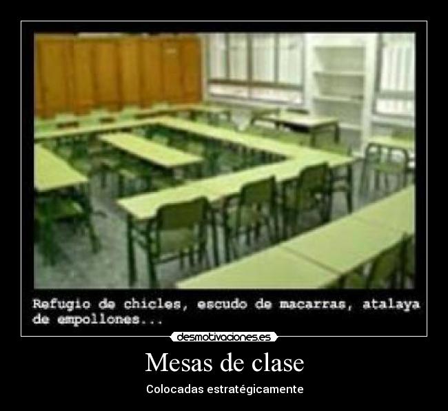 Mesas de clase -