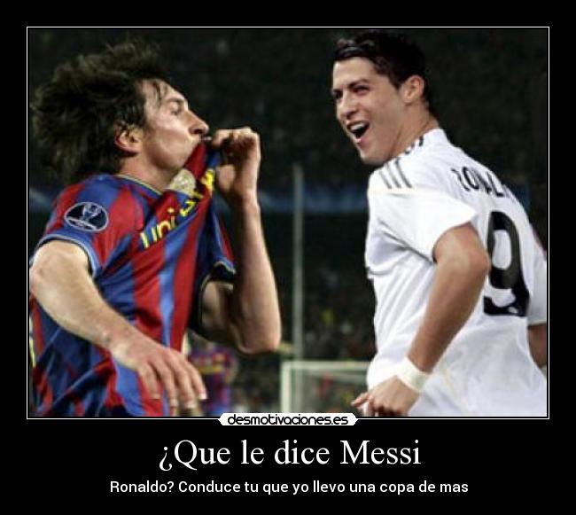 ¿Que le dice Messi -