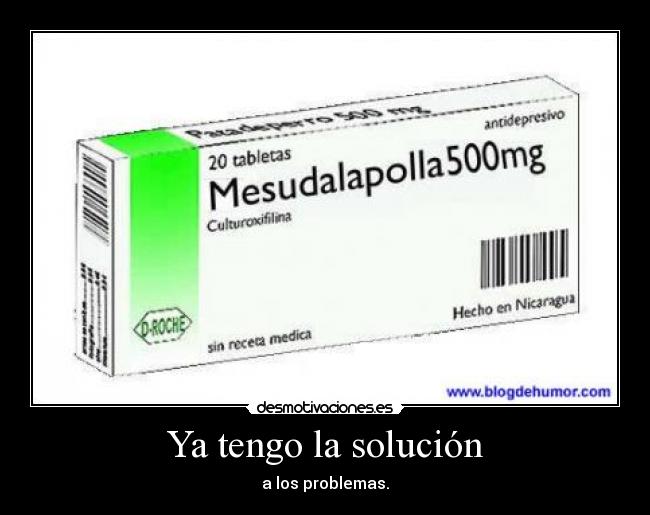 Ya tengo la solución -