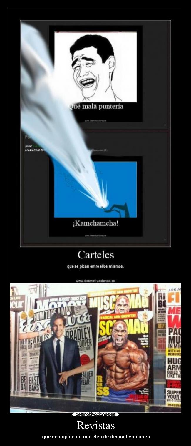 Revistas - que se copian de carteles de desmotivaciones