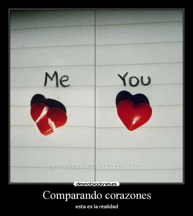 Comparando corazones -