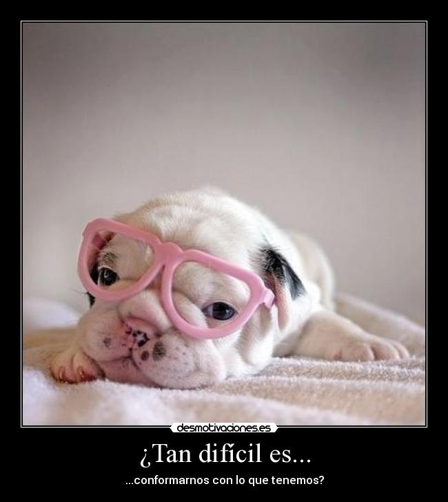 ¿Tan difícil es... - 