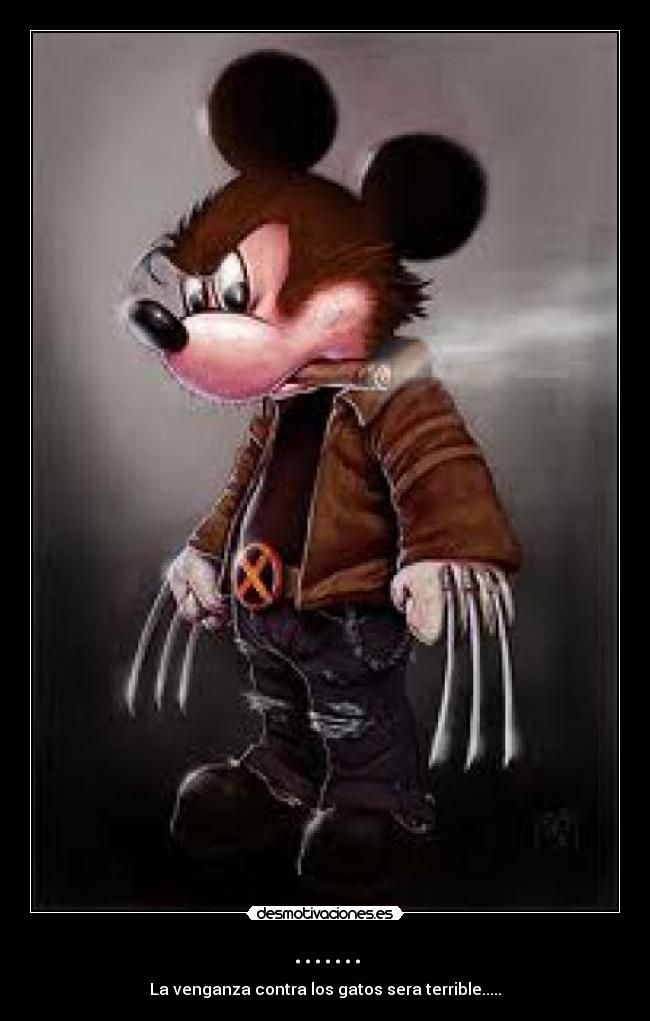 carteles mickye mouse asesino desmotivaciones