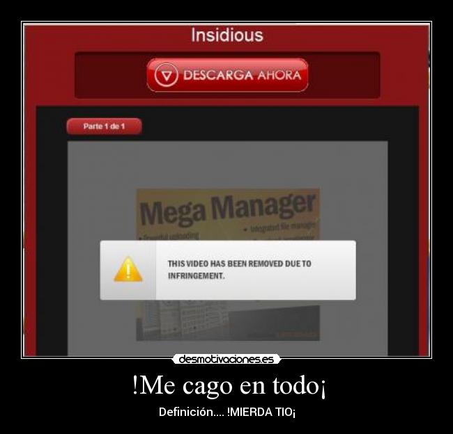 !Me cago en todo¡ -