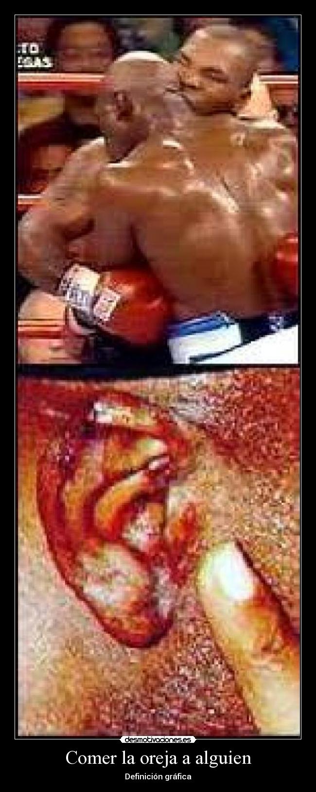 Comer la oreja a alguien - Definición gráfica
