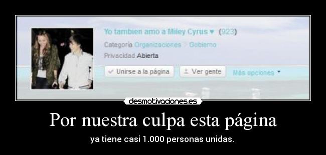 Por nuestra culpa esta página -