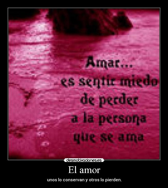 El amor -