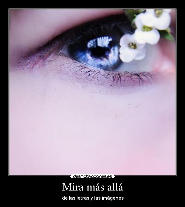 Mira más allá - de las letras y las imágenes