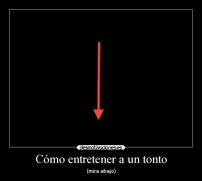 carteles tonto abajo desmotivaciones