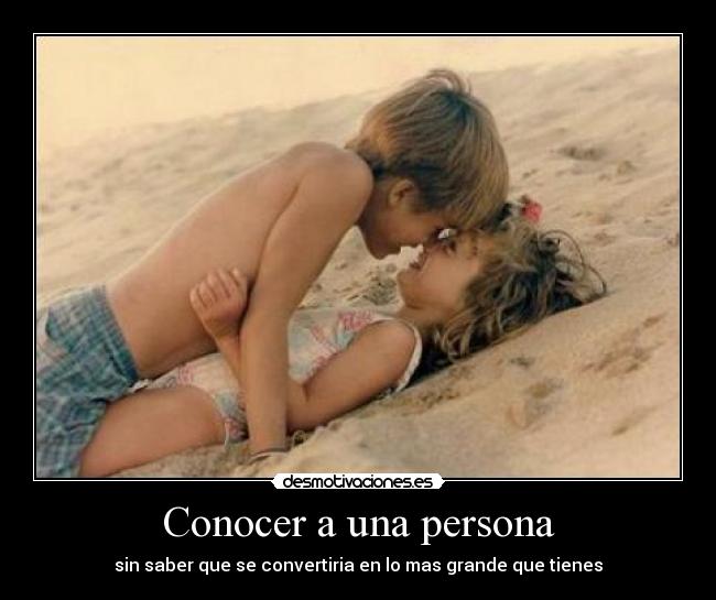 Conocer a una persona - 