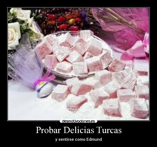 Probar Delicias Turcas - y sentirse como Edmund