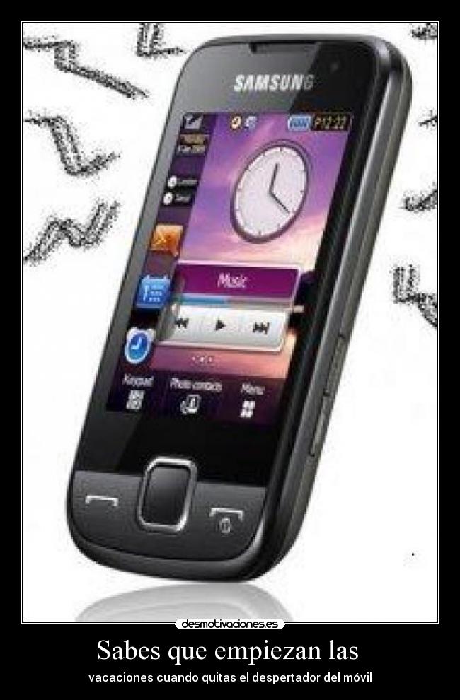 Sabes que empiezan las  - 