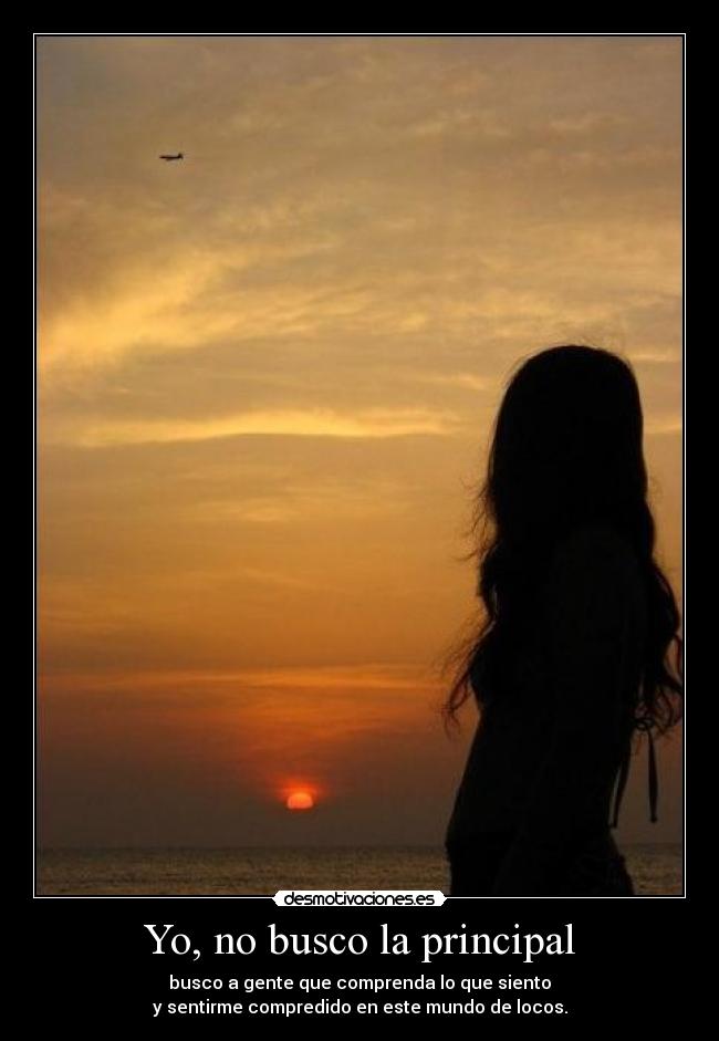 Yo, no busco la principal - 