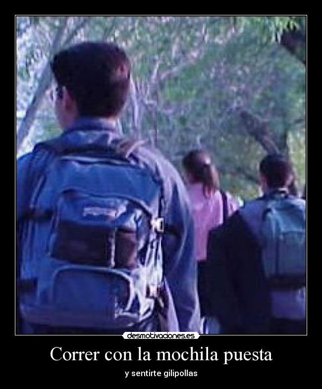 Correr con la mochila puesta - 