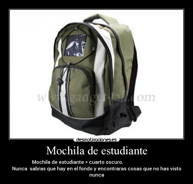 Mochila de estudiante -