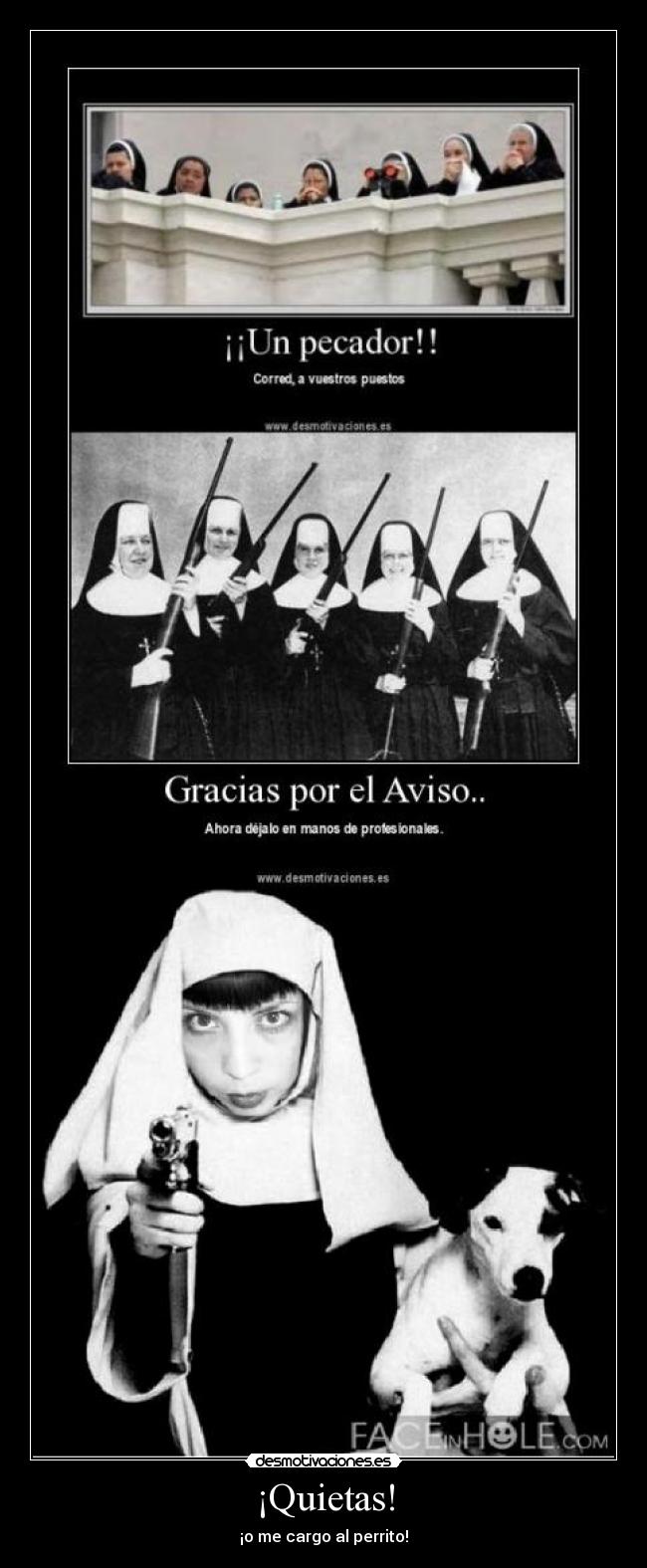 carteles monjas desmotivaciones