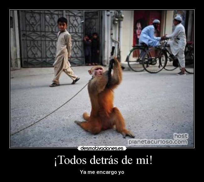 ¡Todos detrás de mi! -