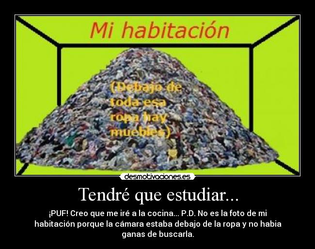 Tendré que estudiar... - 