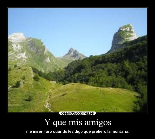 Y que mis amigos -