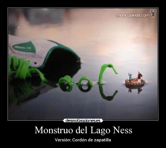 Monstruo del Lago Ness - Versión: Cordón de zapatilla