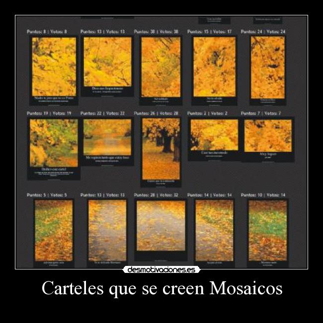 Carteles que se creen Mosaicos - 
