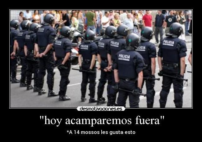 hoy acamparemos fuera -