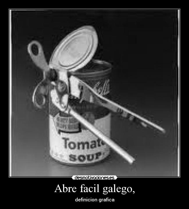 Abre facil galego, - definicion grafica