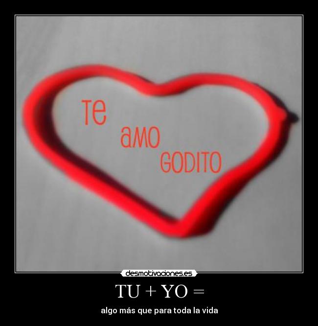 TU + YO = - algo más que para toda la vida
