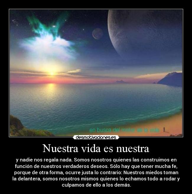 Nuestra vida es nuestra - 