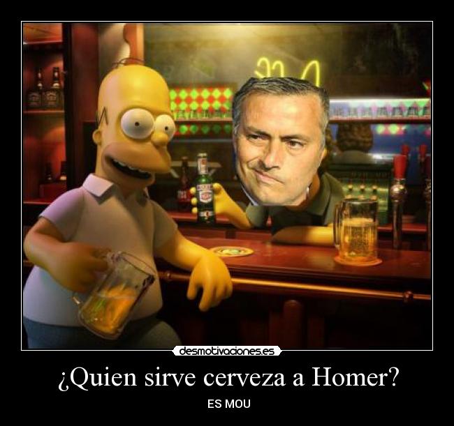 ¿Quien sirve cerveza a Homer? -