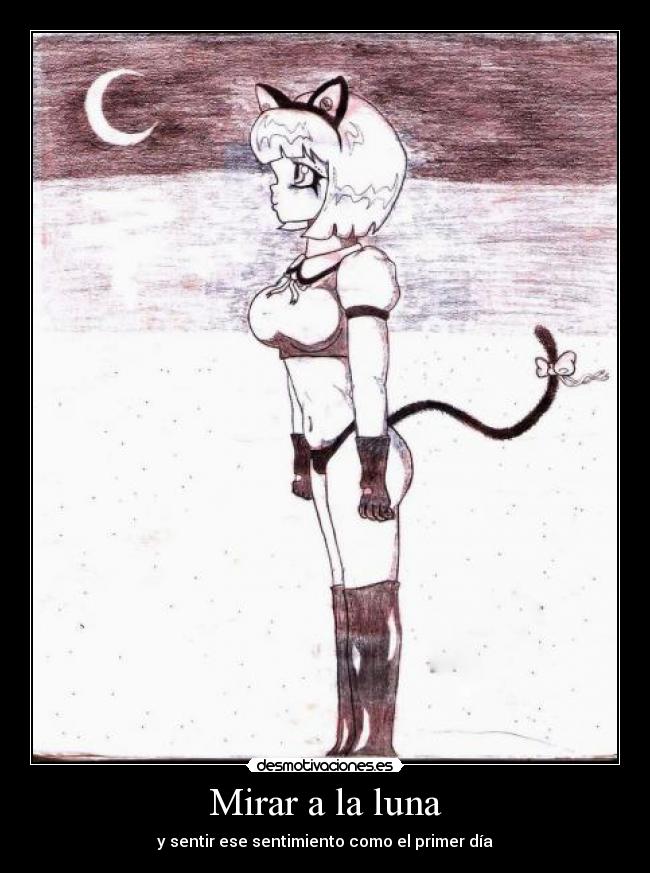 Mirar a la luna - y sentir ese sentimiento como el primer día