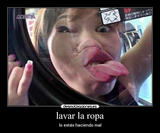 lavar la ropa -