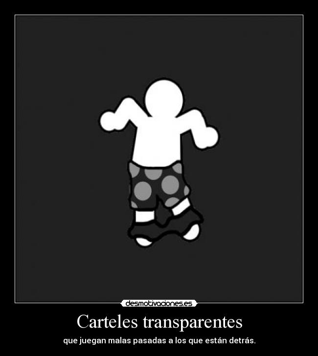 Carteles transparentes - 