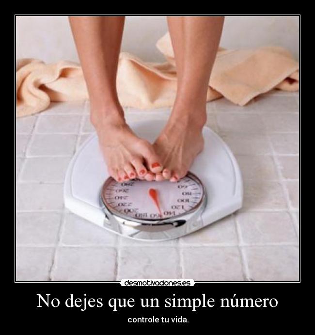 No dejes que un simple número - controle tu vida.